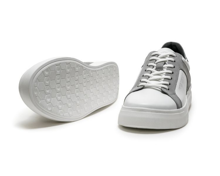 Мужские кеды Maidstone White&Gray DS 20-02/1 фото