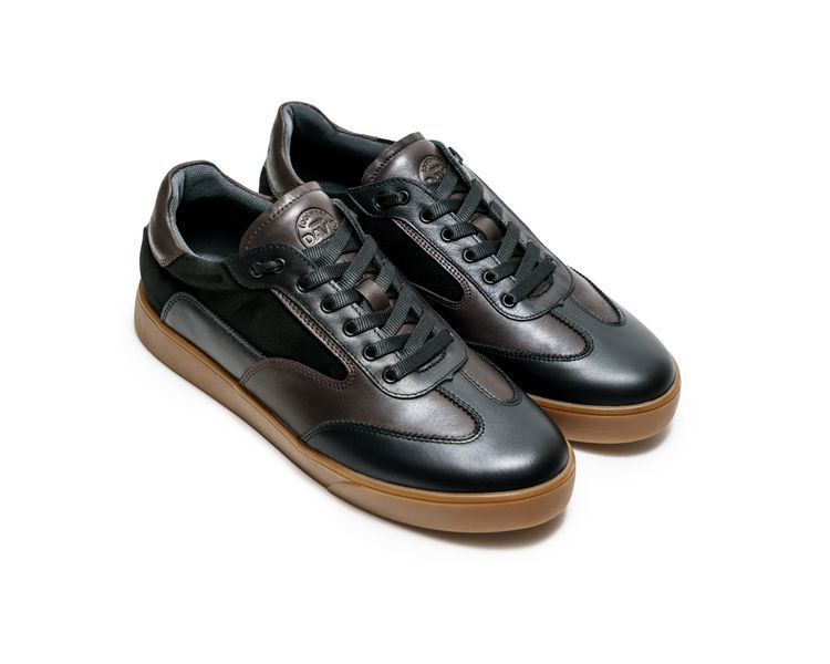 Чоловічі кеди Stylish sneakers Black&Brown  ML 1 фото