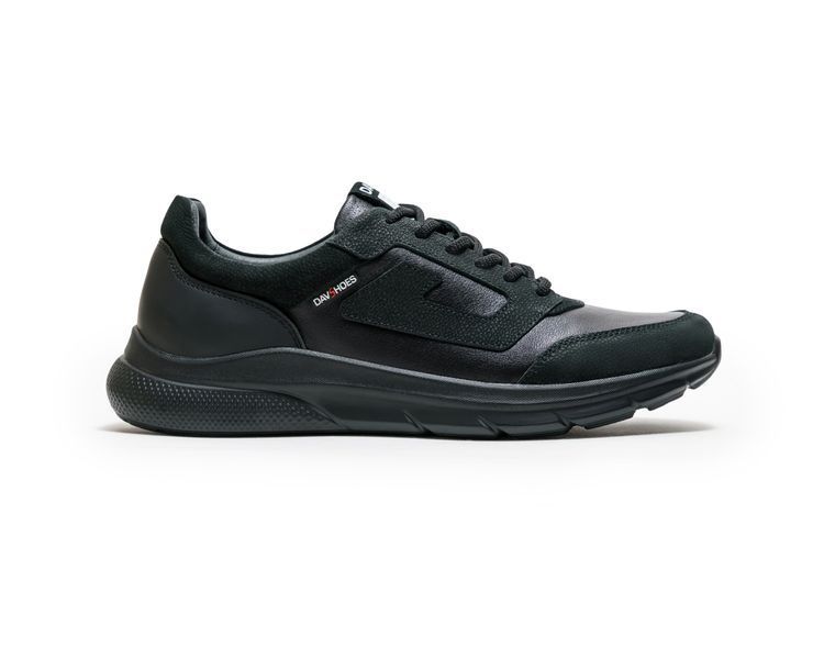 Кросівки чоловічі шкіряні Foren Black  43. BN-10 фото