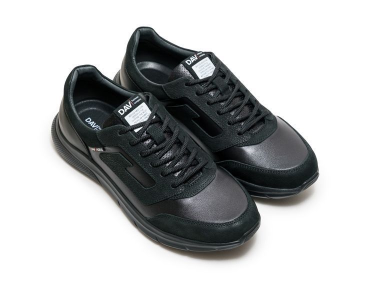 Кросівки чоловічі шкіряні Foren Black  43. BN-10 фото
