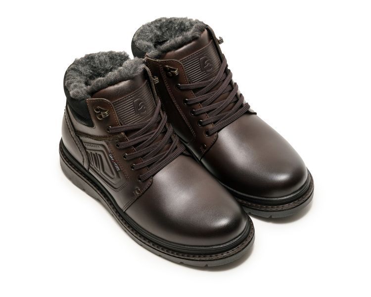 Черевики чоловічі шкіряні Alaska Brown DS-801 фото
