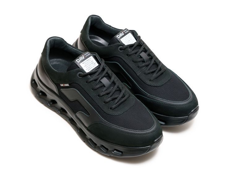 Кросівки чоловічі шкіряні Walker Black 41. TR-1 фото