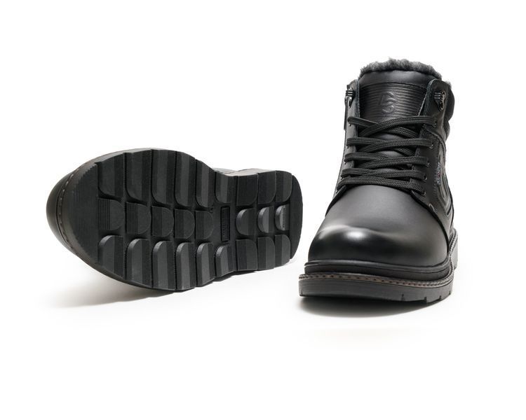 Черевики чоловічі шкіряні Alaska Black DS-800 фото