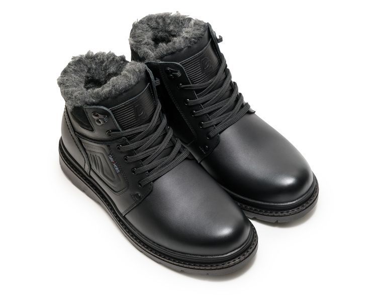 Черевики чоловічі шкіряні Alaska Black DS-800 фото