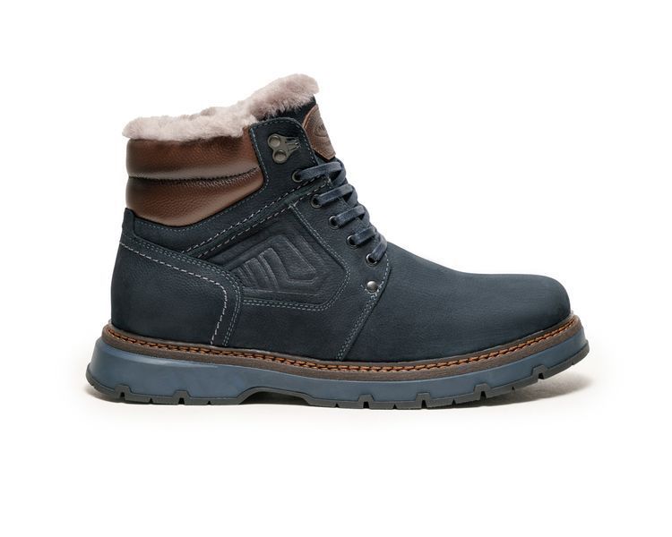 Мужские ботинки Crawley SH Blue нубук, цигейка размер 45 DS-803/1 фото