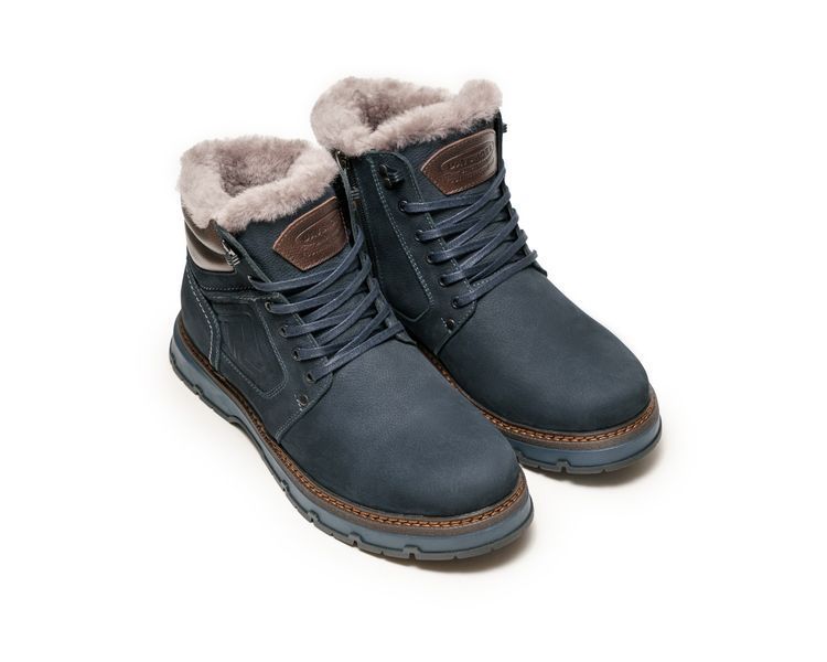 Мужские ботинки Crawley SH Blue нубук, цигейка размер 45 DS-803/1 фото